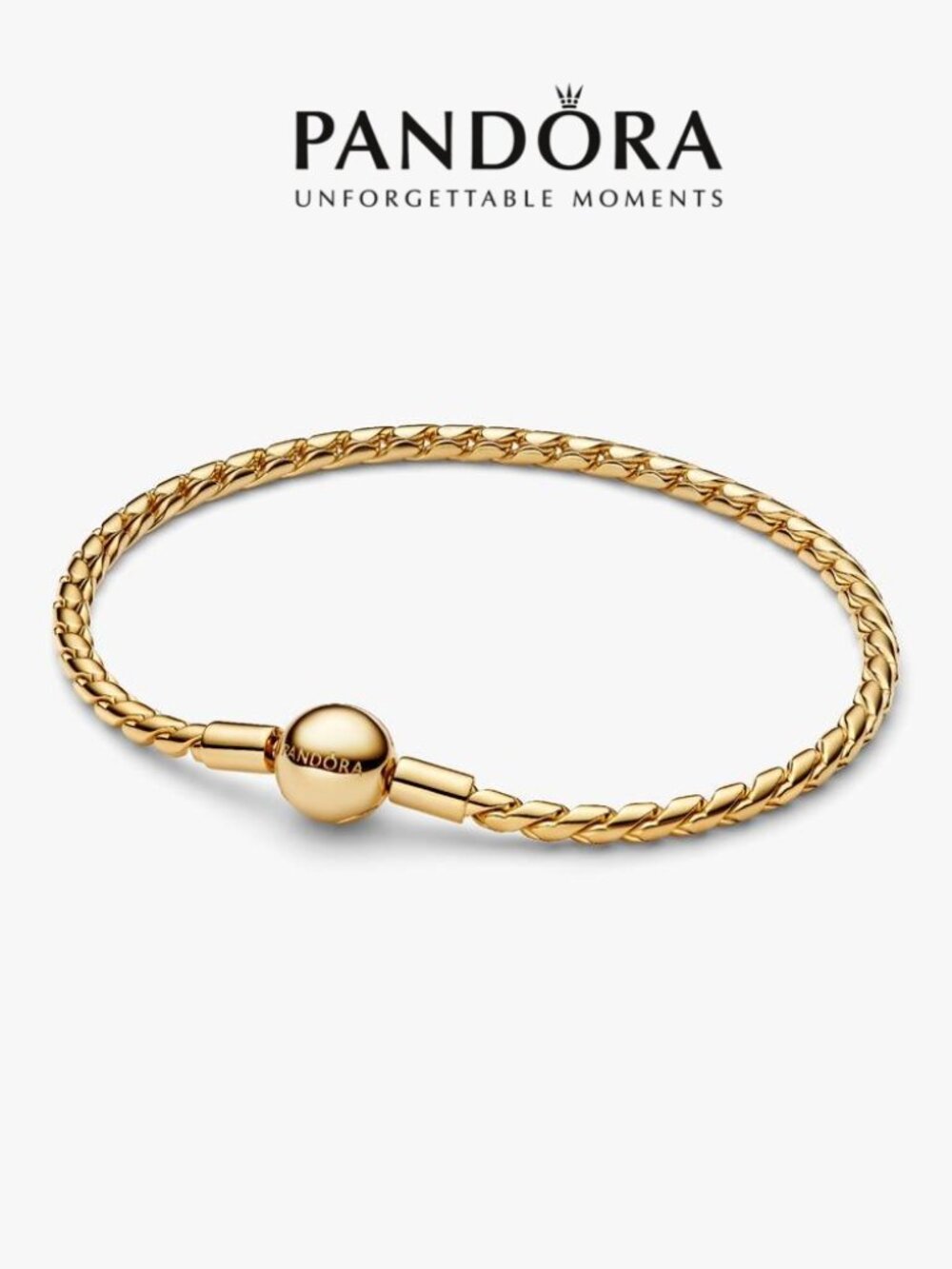 Pandora Round Clasp Wing Chain Bracelet